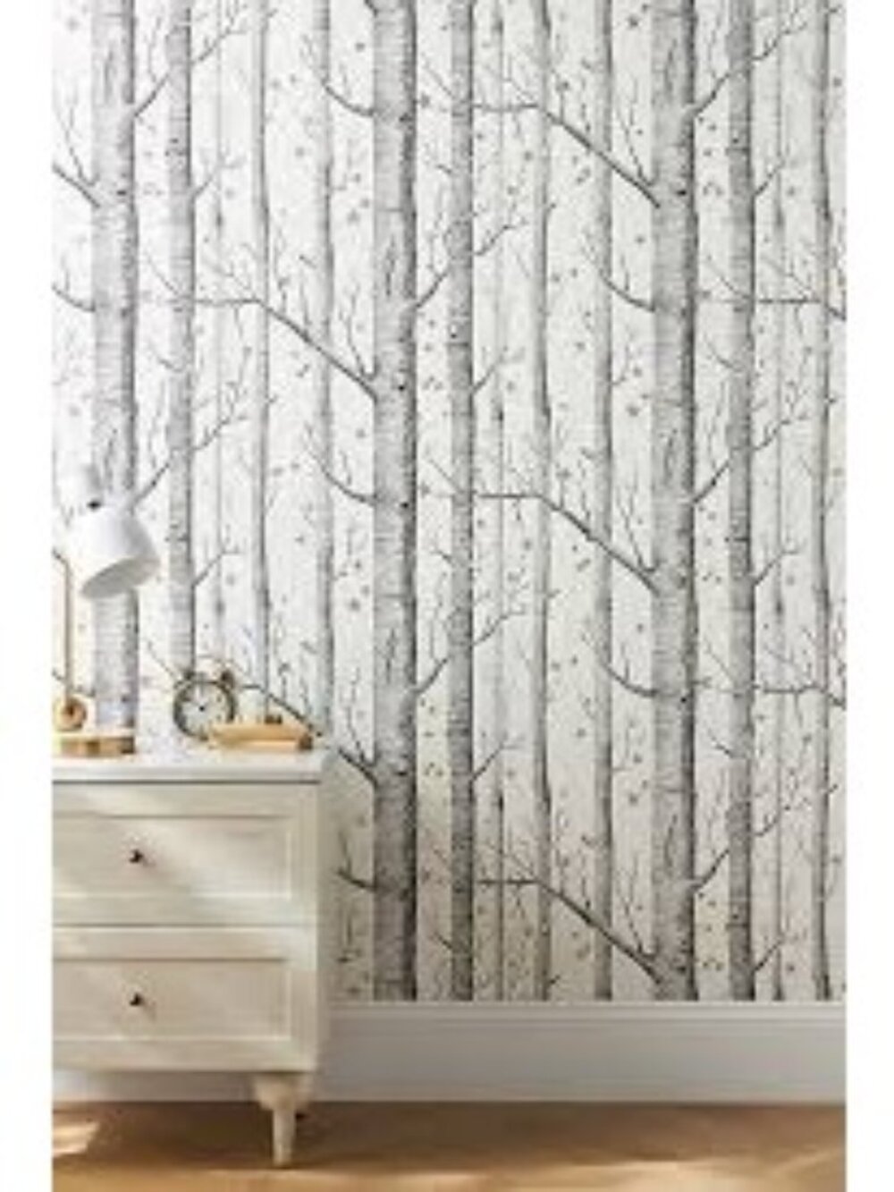 Anthropologie Cole & Son Woods & Stars Black/White Wallpaper 10.05m x 52cm
